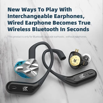 KZ AZ09 Pro Nadogradnje Bežične Bluetooth kabel 5.2 Kabel Za slušalice Bežične Uho Kuka B/C PINSKI Konektor za punjenje S Antenskim Torbicom