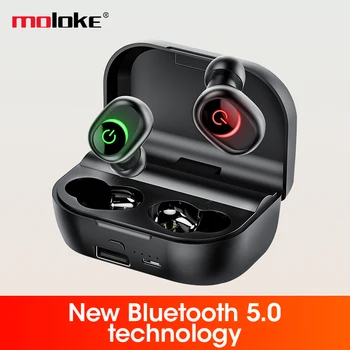 Moloke M5 tws bežična bluetooth slušalica 5,0 mini vodootporne nevidljiva slušalice pravi bežične slušalice