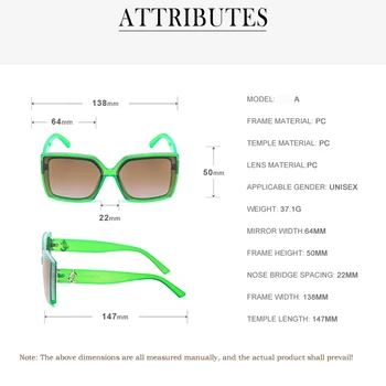 FEISHINI Originalni korporativni dizajn Plastične Ženske Sunčane naočale UV400 Moderan Visokokvalitetni Trg Sunčane naočale s velikim okvirom Donje ogledalo