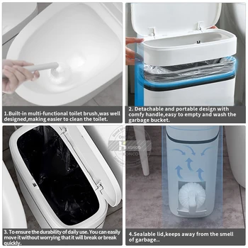 Smeće Skup Toaletne četke Za kupaonicu Plastičnih kantu za Smeće Za kuhinje Kantu za Kućanstvo sredstva za Čišćenje
