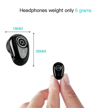 S650 Mini Bežične Bluetooth kompatibilne Slušalice Sa redukcijom šuma Slušalice, Handsfree Slušalice TWS Letak S Mikrofonom