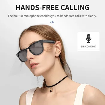 Sunčane Naočale s Koštane Vodljivosti Pametna Bežična Muzička Slušalice Bluetooth Slušalice Open Uho Handsfree Stereo Slušalice S Mikrofonom