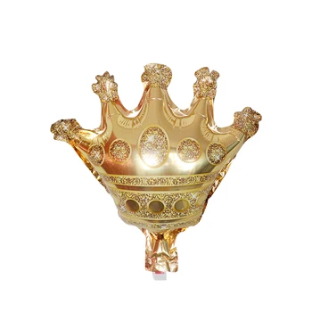 10шт 28*29 cm Zlatna Kruna Baloni Dječji Tuš Rođendan Zračni Folije Crown Балаос Dječje Darove Svadbena Dekoracija Isporuke Balon