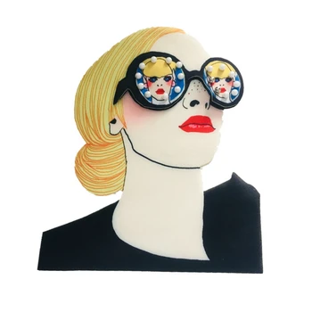 Veliki Veličina Cool Naočale za djevojčice Stilova Šivanje нашивок Trendy ženske нашивки za odjeću DIY Na Kaputi Jakne Oblog za žene