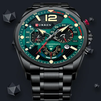 2021 Novi Top Brand Luksuznih Muški sat sa Sportskim Хронографом od nehrđajućeg čelika Kvarcni satovi za muškarce Relogio Masculino Mens watch