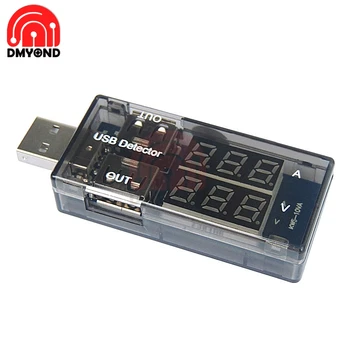 USB Punjač Dr. Dvostruki Zaslon USB Digitalni Voltmetar Ampermetar Auto-Mjerač Napona Detektor Test Monitor Banka Hrane Dr. Punjenje