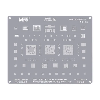 Matrica za ponovnu instalaciju MasterXu MaAnt BGA MI:13 za XiaoMi Red9 NOTE9 4G NOTE9 Pro MT6769V Qualcom 662 SM6115 750 G SM7225