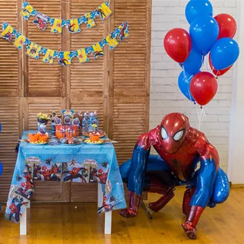 1 compl. 3D Veliki Pauk Super Heroj Osoba Mylar balon od folije Broj balone iz folije Nakit za Dječji rođendan pokloni